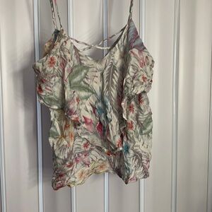 [AEO] NWOTWhite Floral Tank